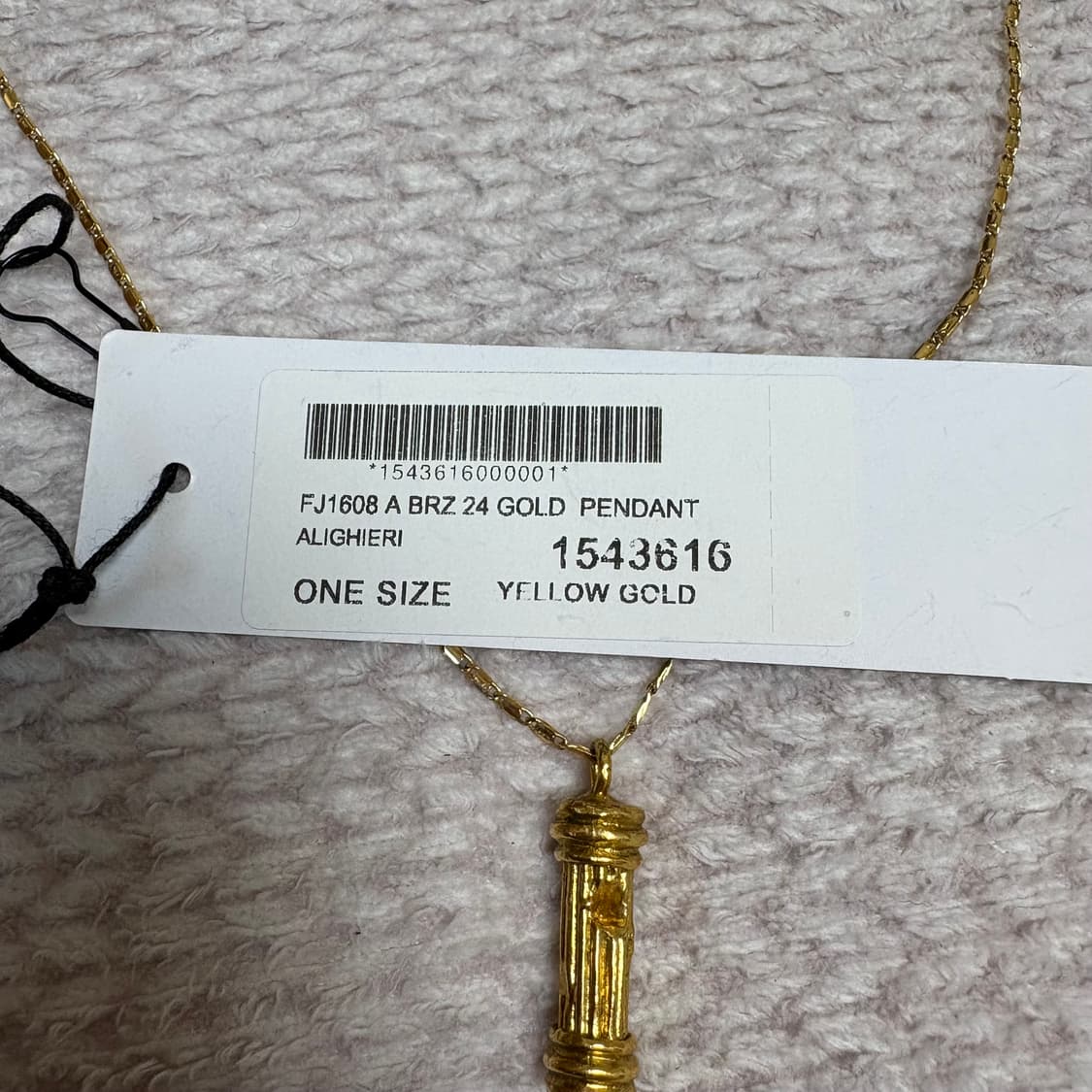 알리기에리 pillar 24k 도금 목걸이 상품이미지3