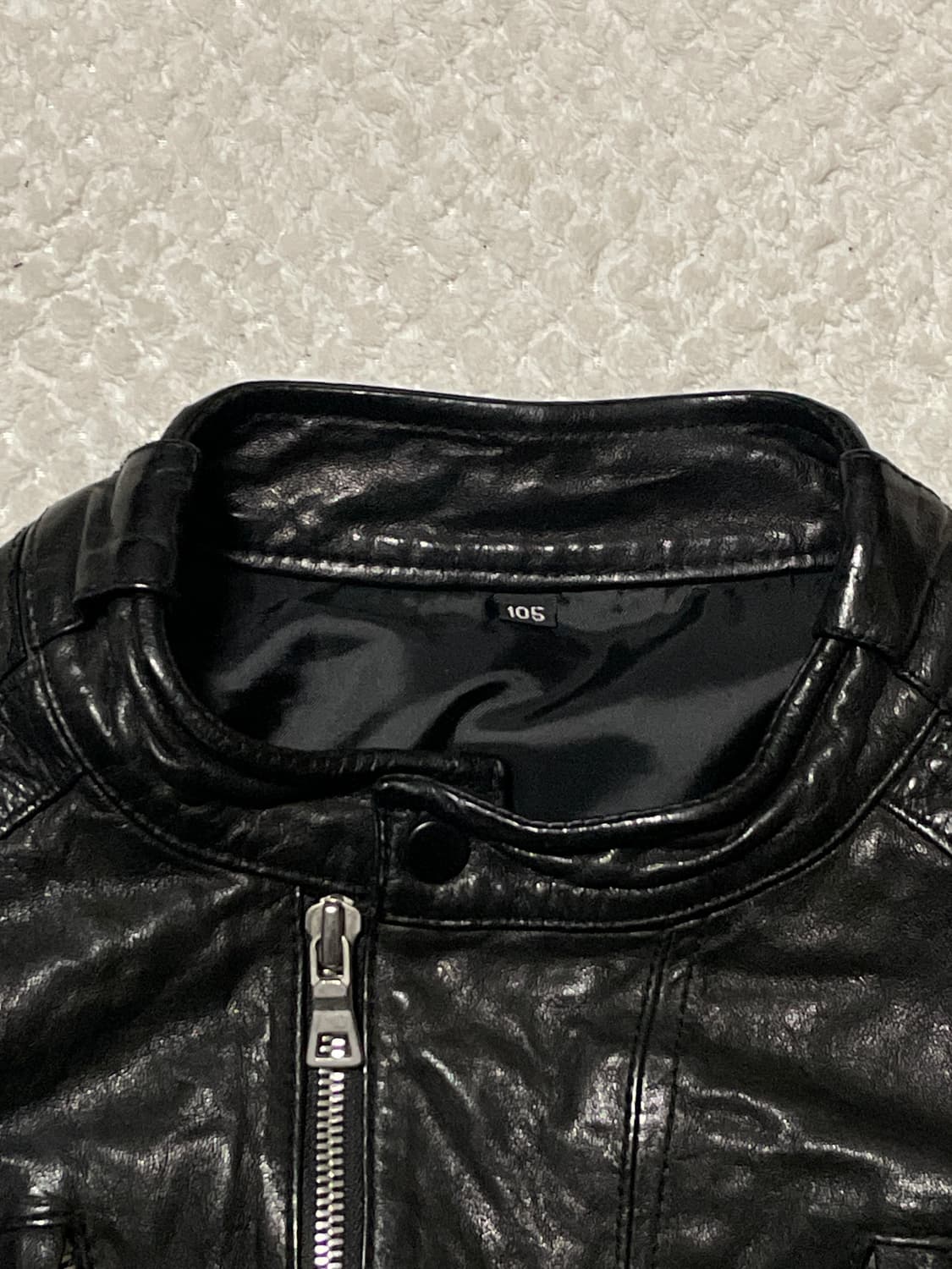 광희시장 웨스턴 무드 램스킨 양가죽 절개 레더 자켓 상품이미지4