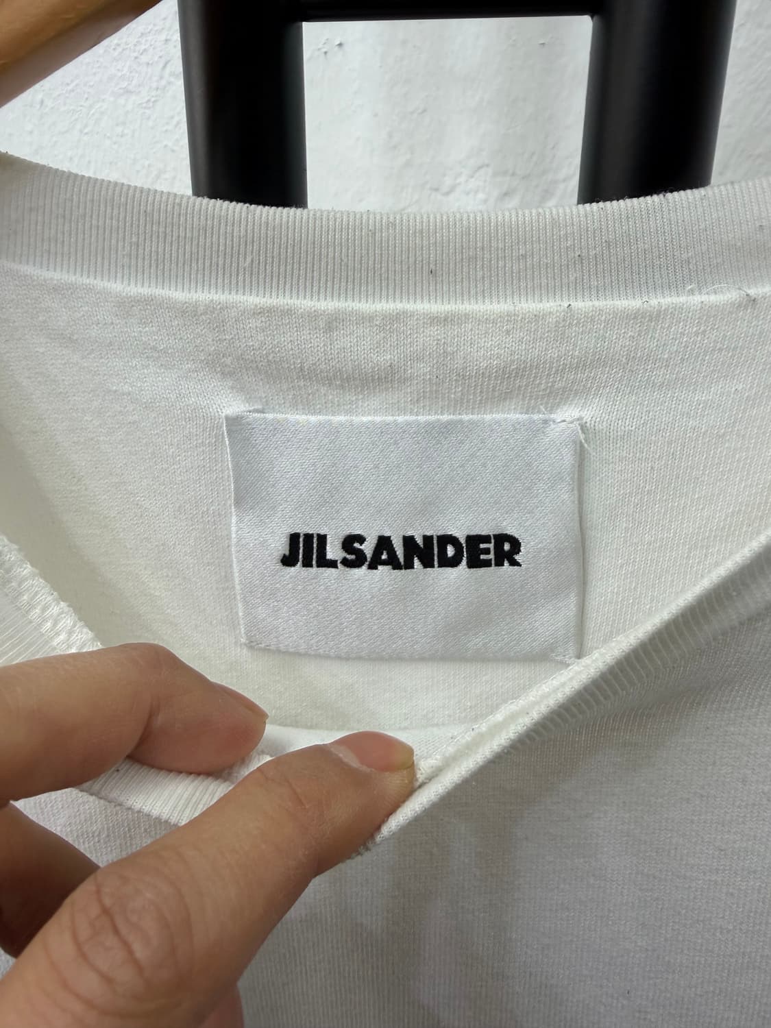 정품) 질샌더 남성 로고 롱슬리브 L 상품이미지7