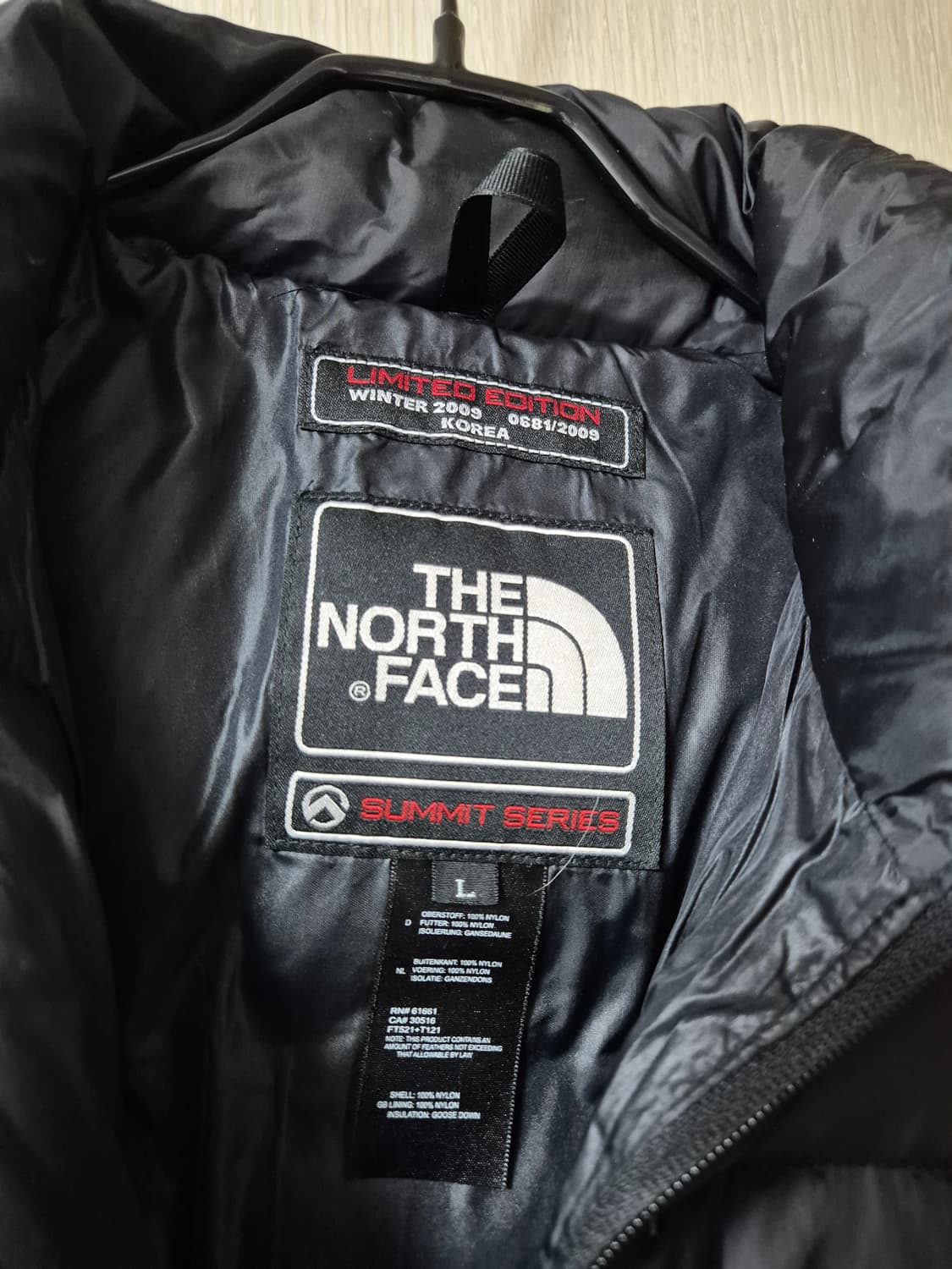 노스페이스 700 LTD 구스다운 패딩 라지 남성 블랙 상품이미지4