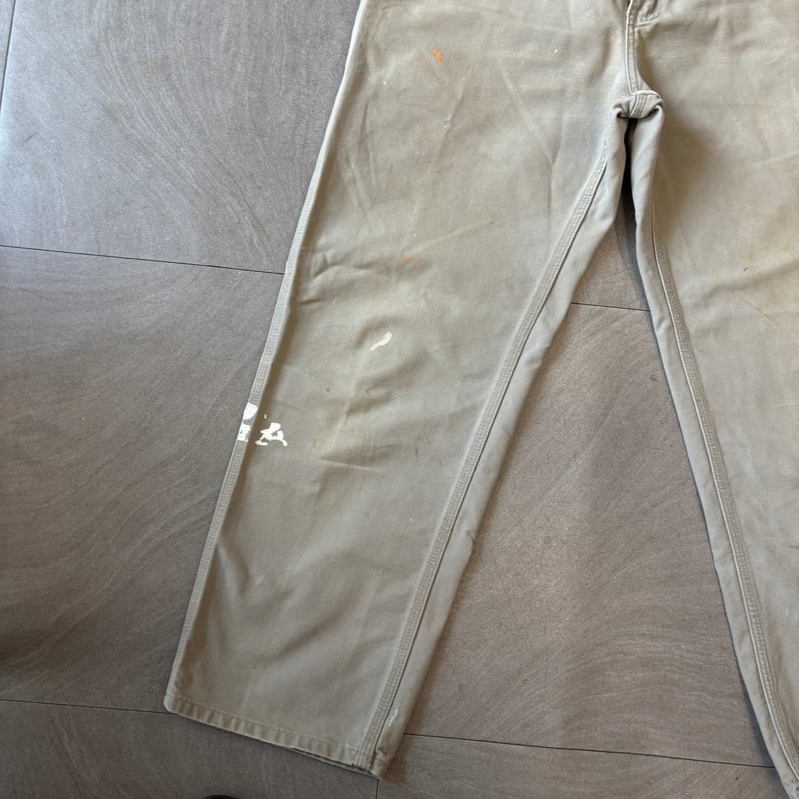 칼하트 오리지널 라이트 그레이 싱글니 카펜터 팬츠 상품이미지9
