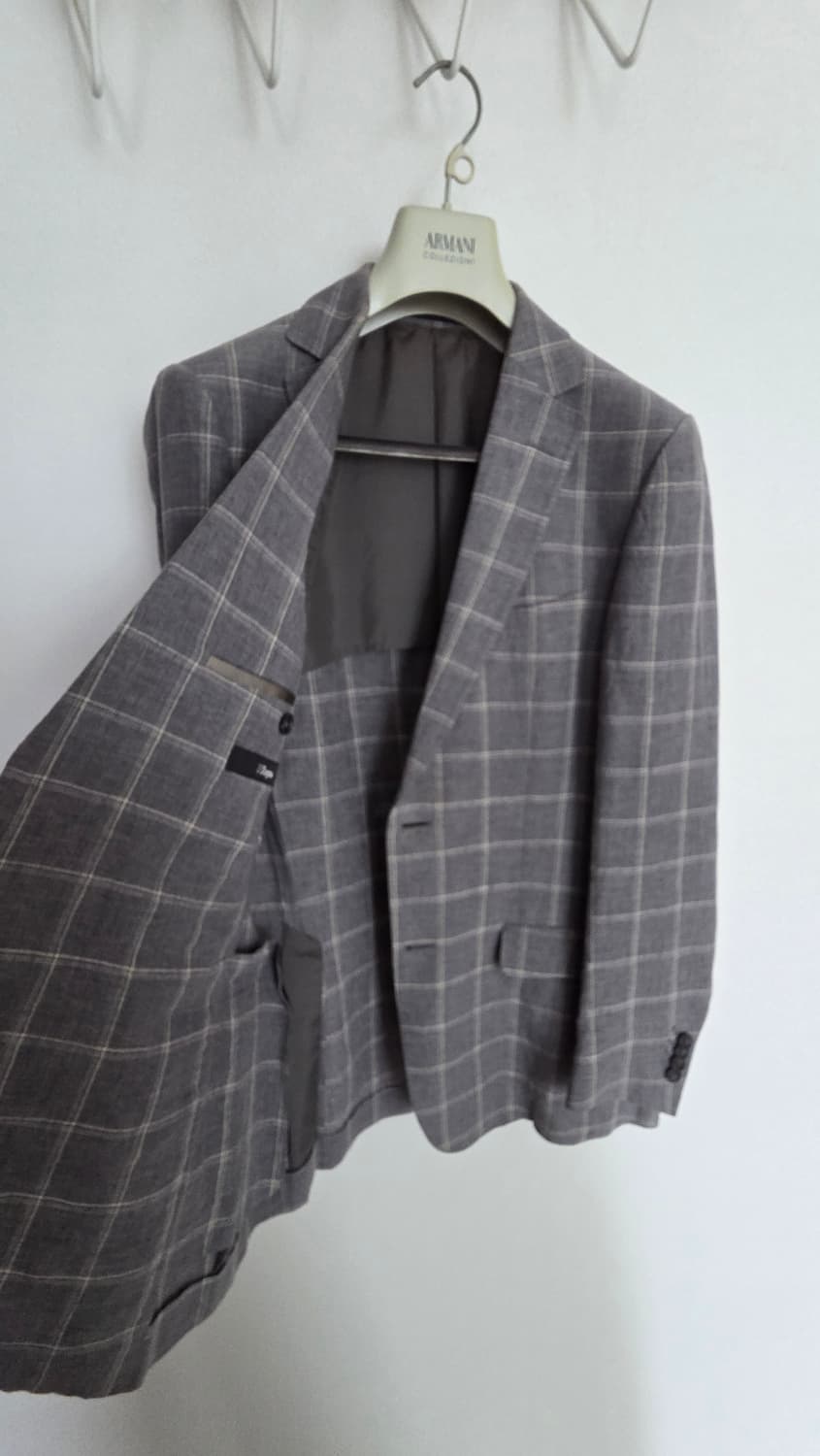 Z Zegna 체크 블레이저 48R 상품이미지4