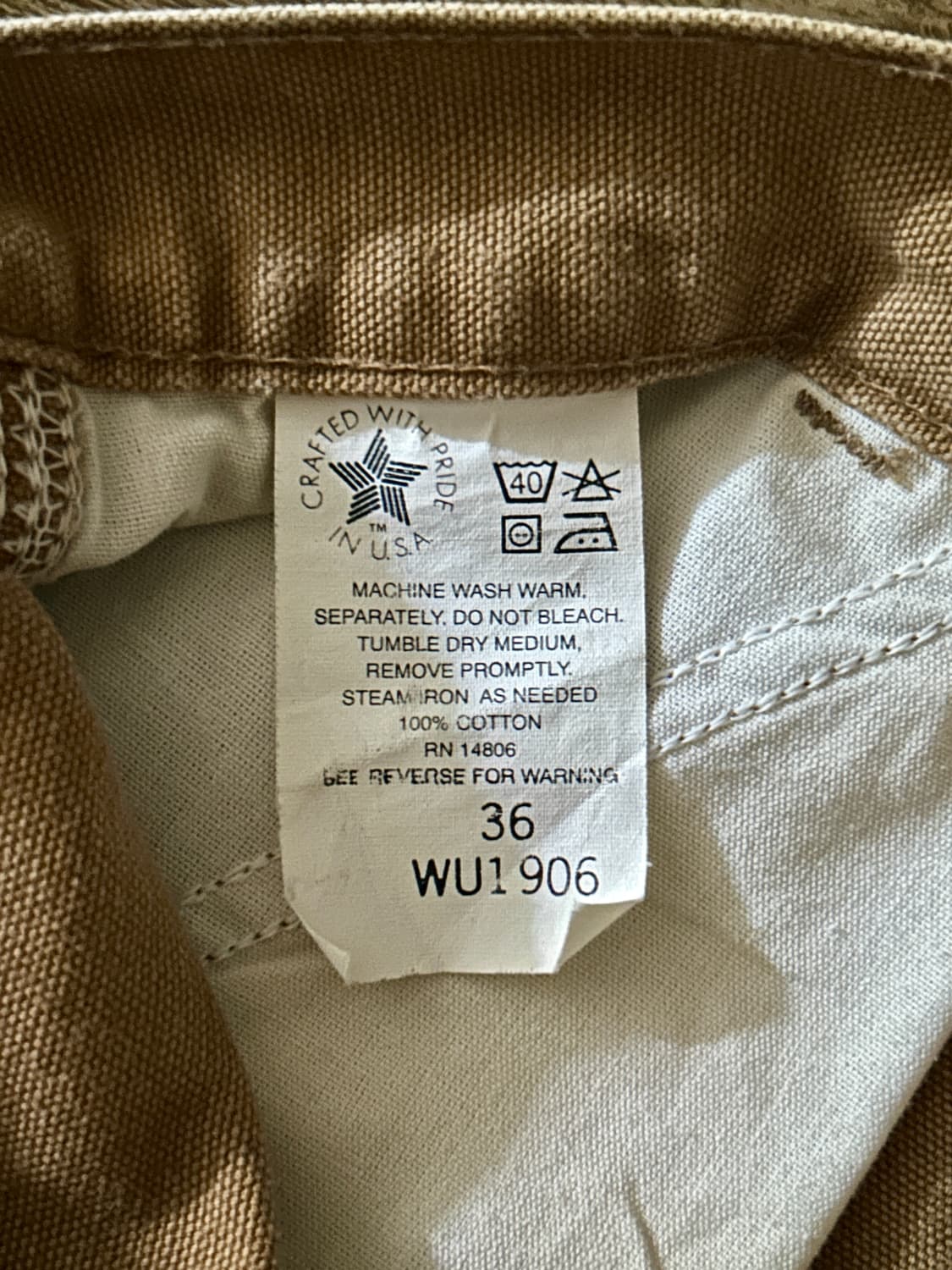 90s 칼하트 쇼츠 WU1906 36 USA🇺🇸 상품이미지4