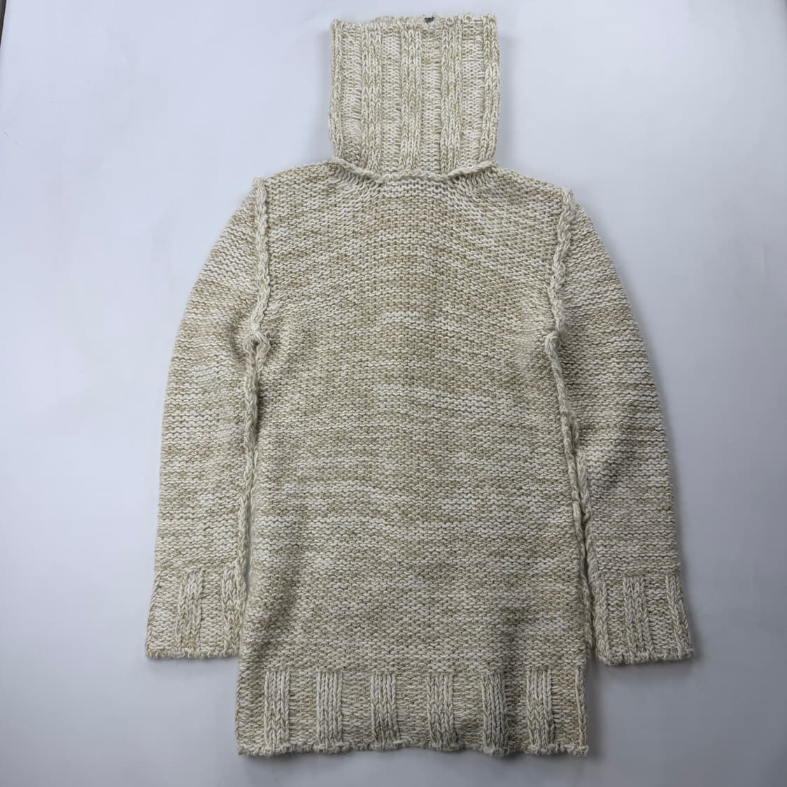 돌체앤가바나 하이넥 롱 립 울&모헤어 풀 집업 가디건 상품이미지5