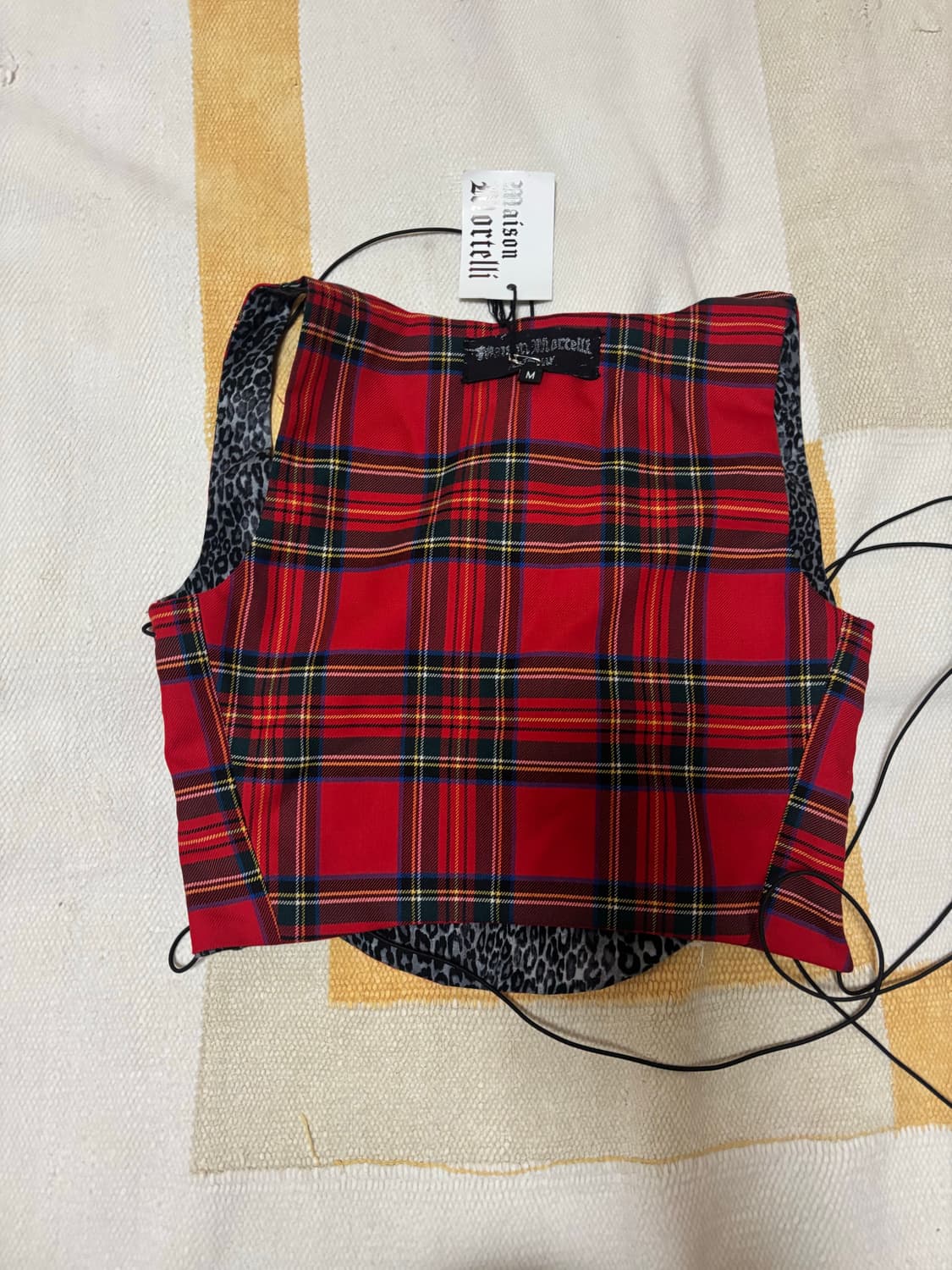 Maison mortelli 리버시블 아일릿 레이어드 나시 상품이미지2