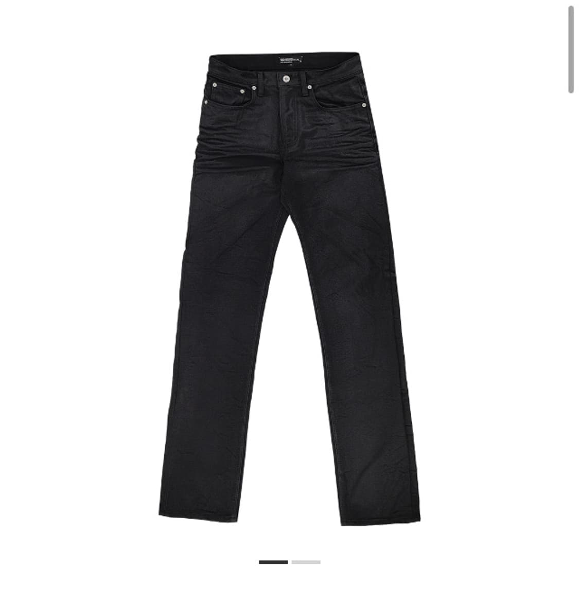 선데이오프클럽 왁스드 스트레이트 진 블랙 상품이미지1