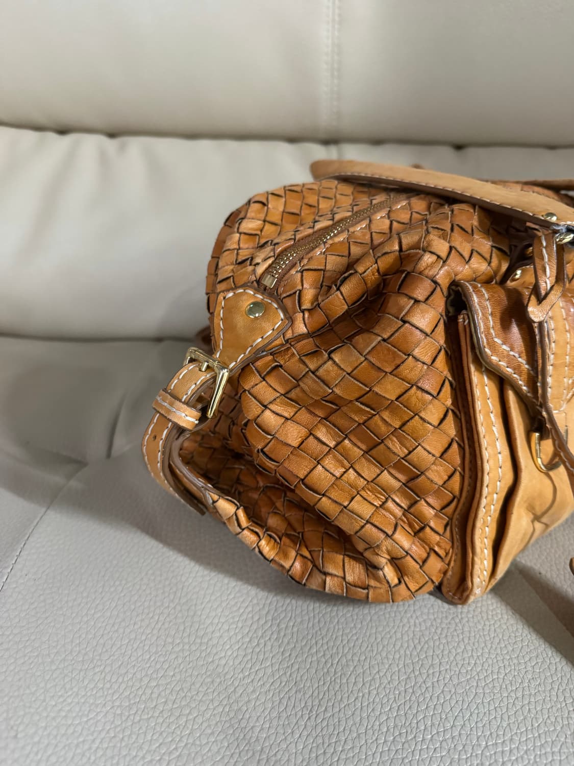 braided detail lambskin shoulder bag 상품이미지3