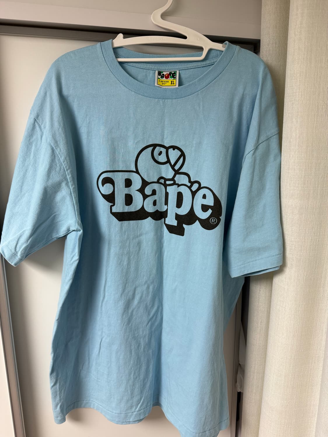 베이프 반팔 XL 하늘색 상품이미지1