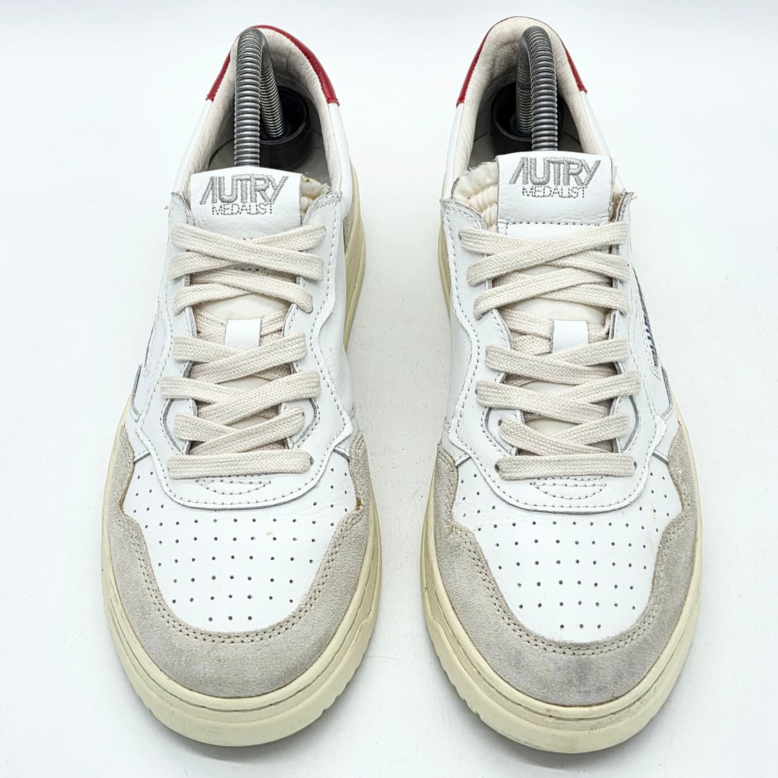  오트리 메달리스트 로우 스니커즈 화이트/레드 (42)   상품이미지4