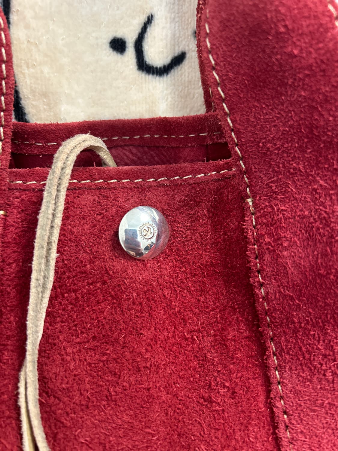 VISVIM 레드 스웨이드 TETON 토트백+고로스 콘초 커스텀 상품이미지2
