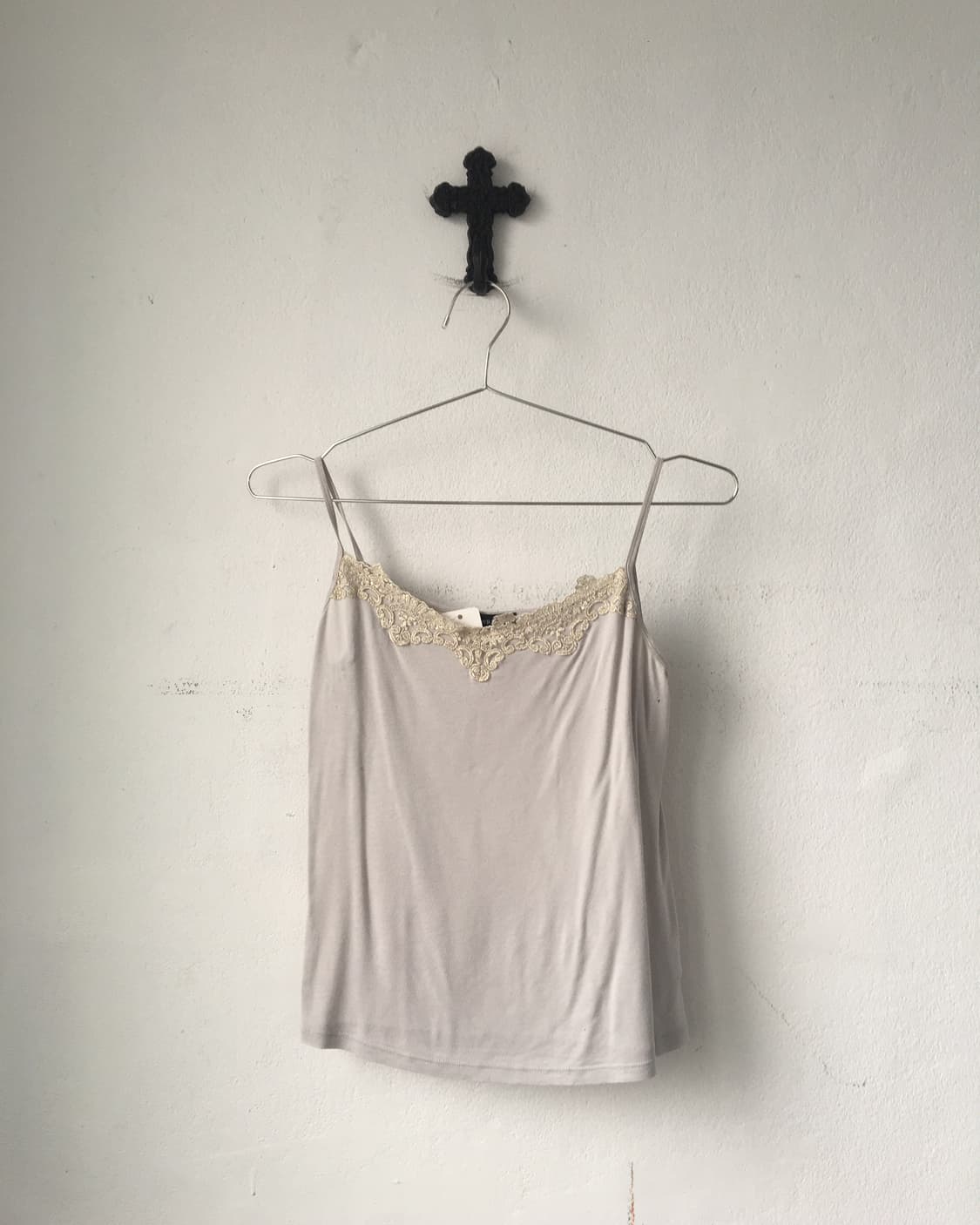 Lace trimming sleeveless 상품이미지1