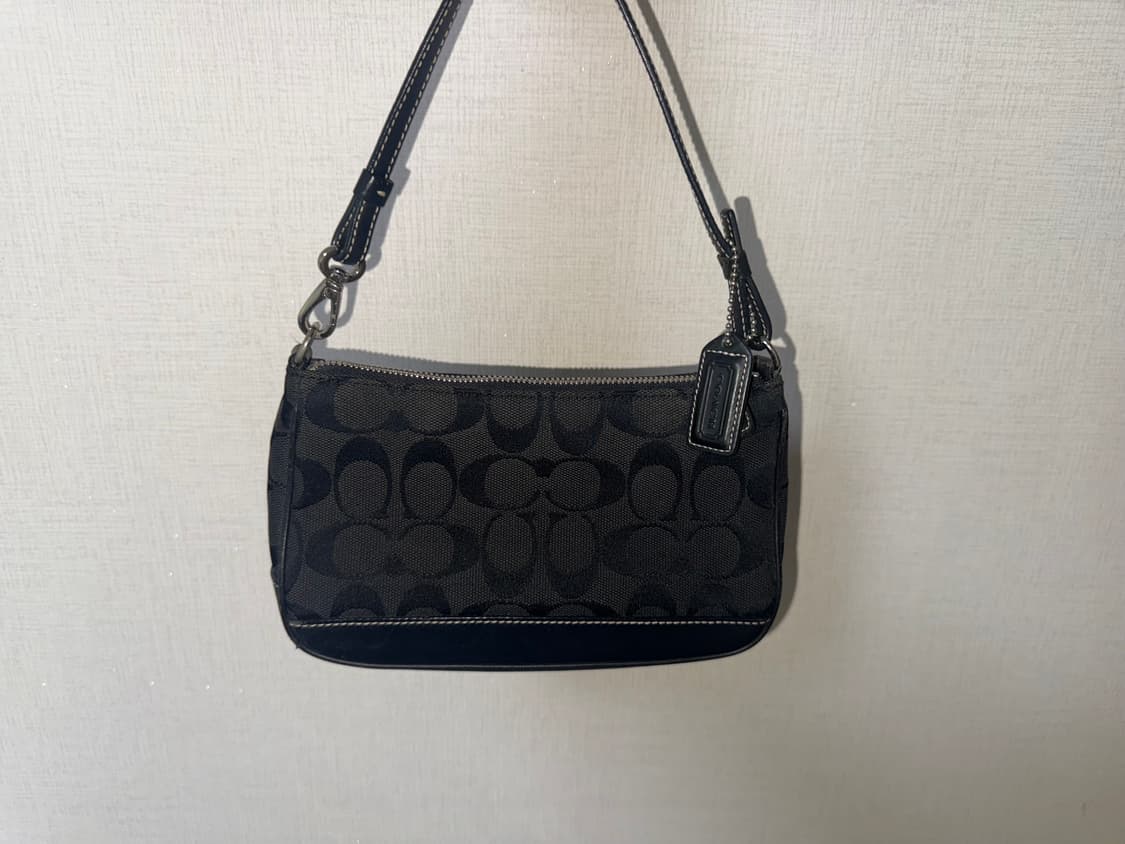 코치 자카드 블랙 미니백 숄더백 상품이미지2