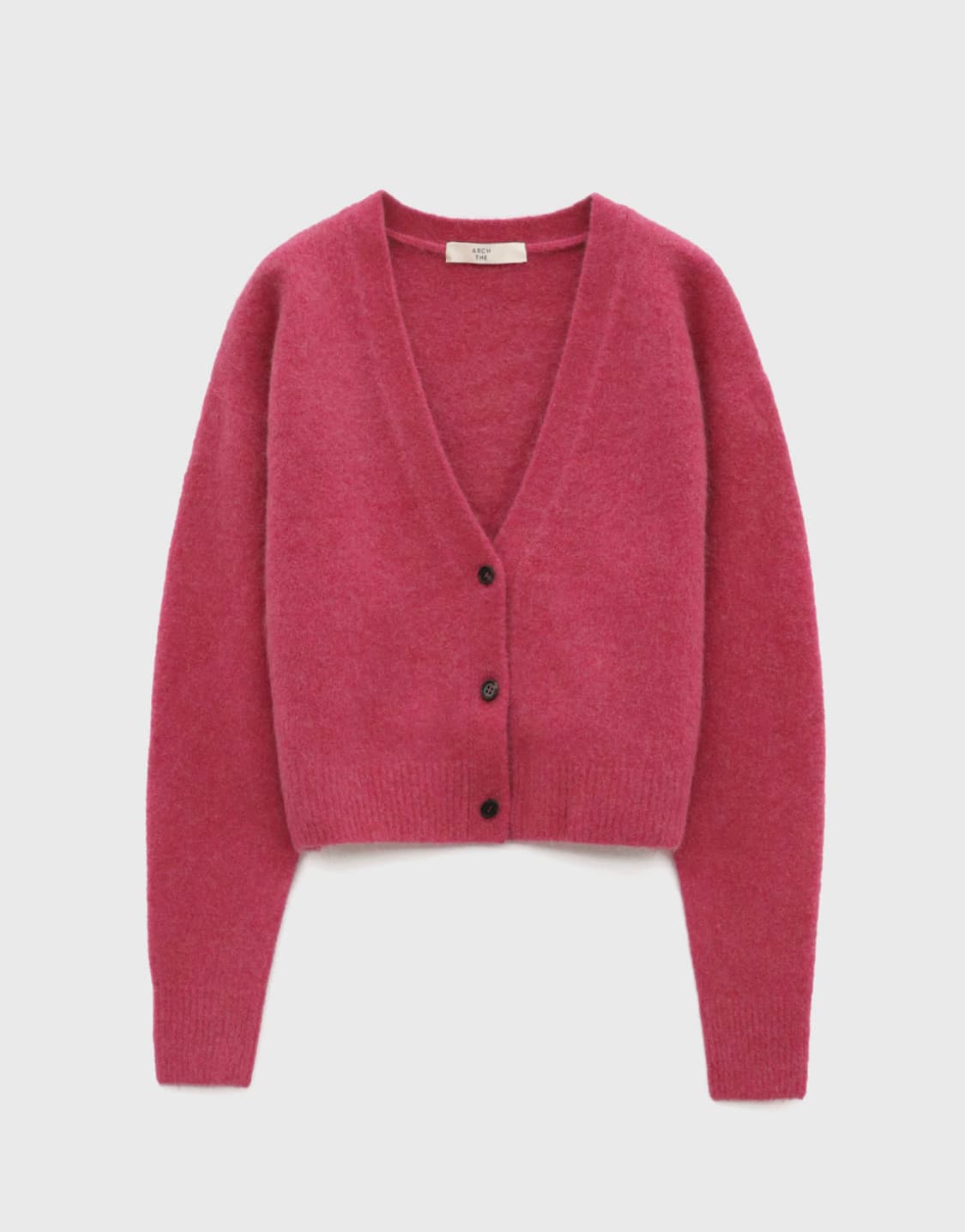아치더 V Neck Short Yak Cardigan pink 상품이미지1