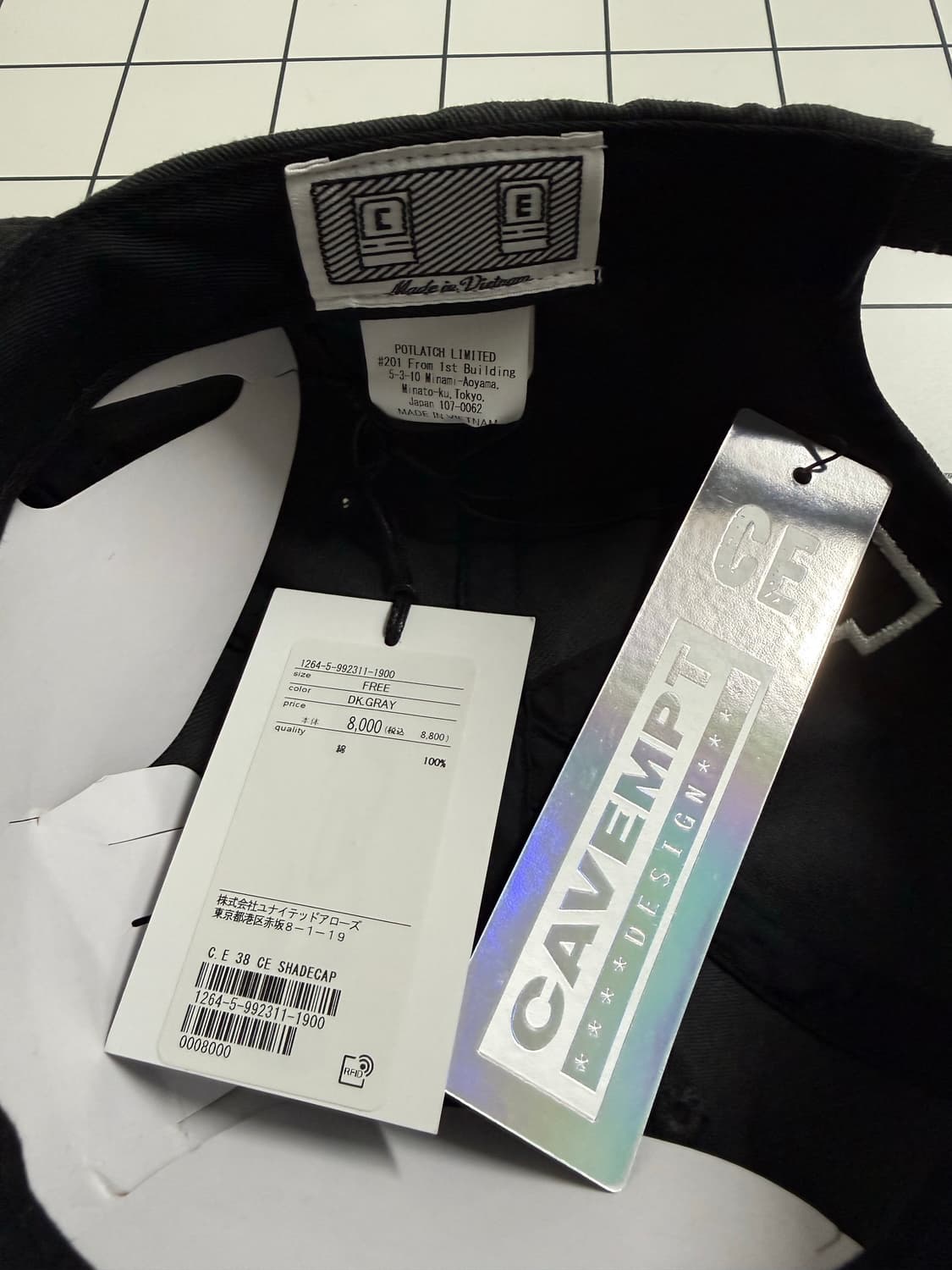 CAV EMPT 캡 모자 다크 그레이 새상품 상품이미지6
