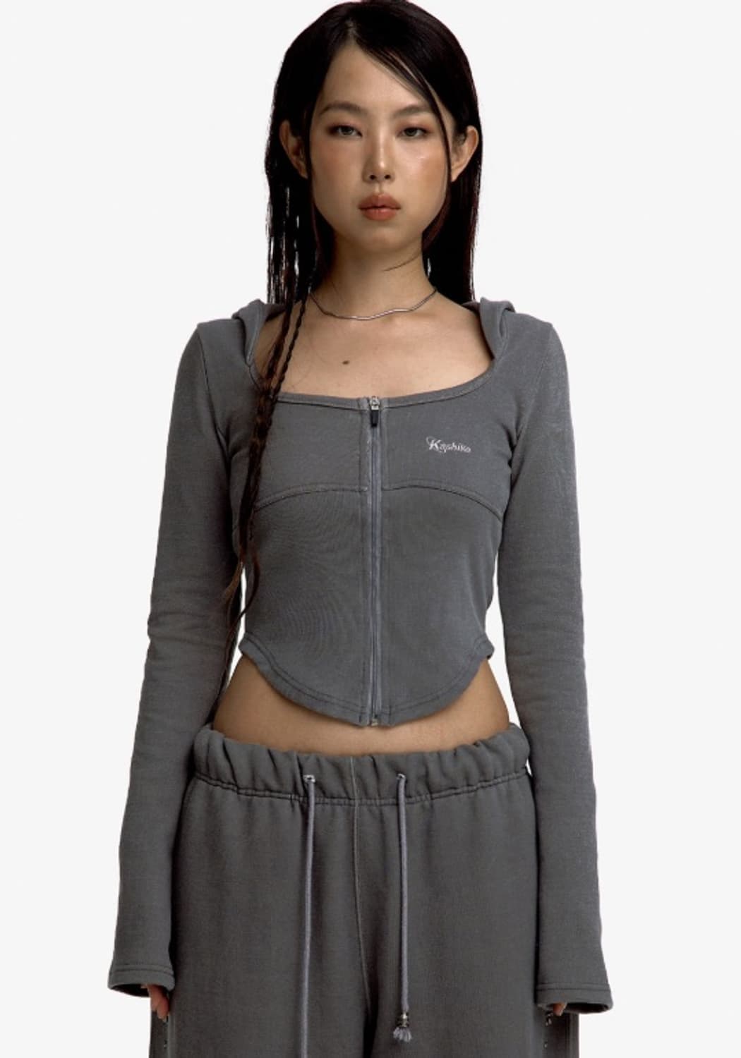 셋업) 카시코 몽크 트라우져 차콜 set 상품이미지1