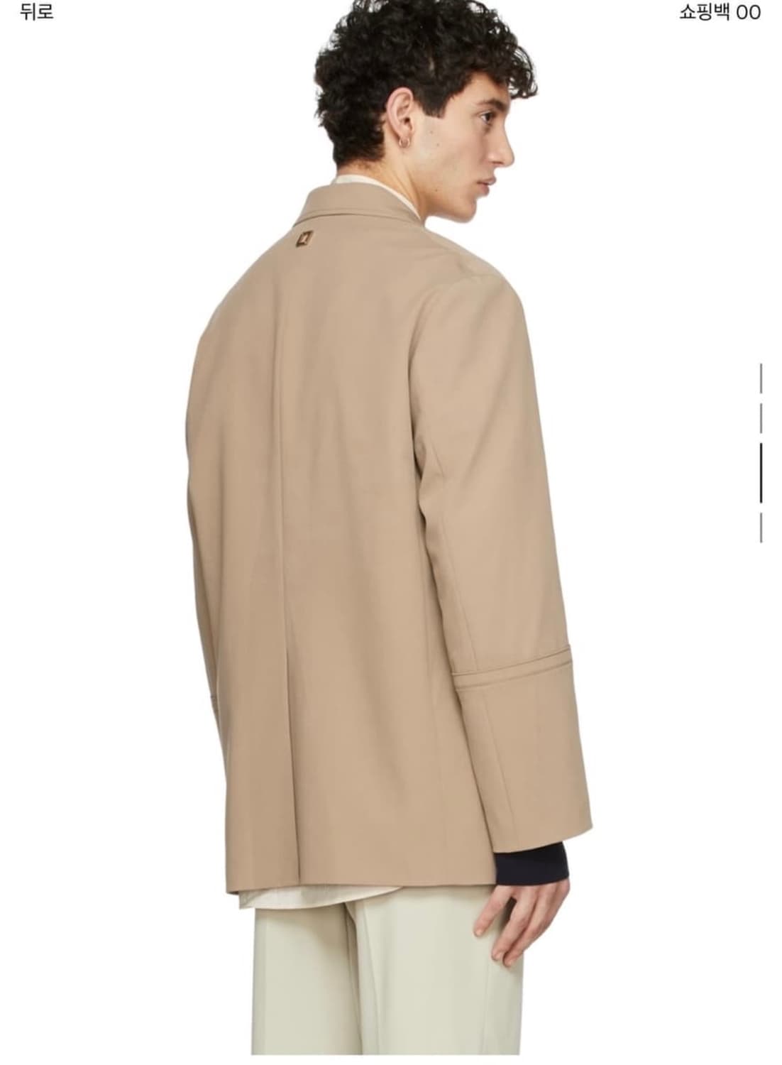 우영미 베이지 개버딘 자켓 48 상품이미지9