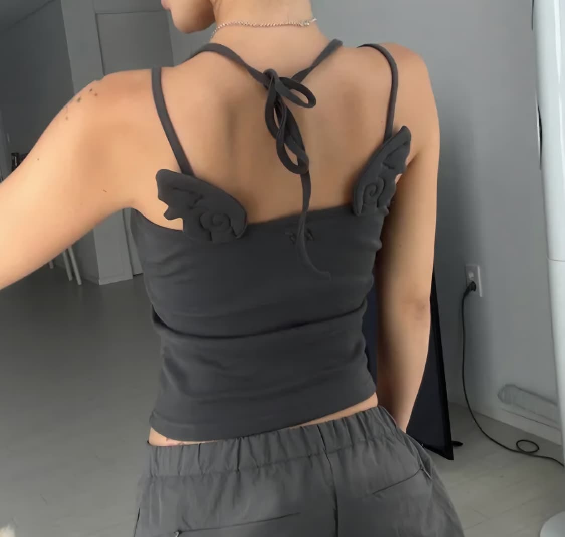 Toh bheart sleeveless plain 차콜 상품이미지1