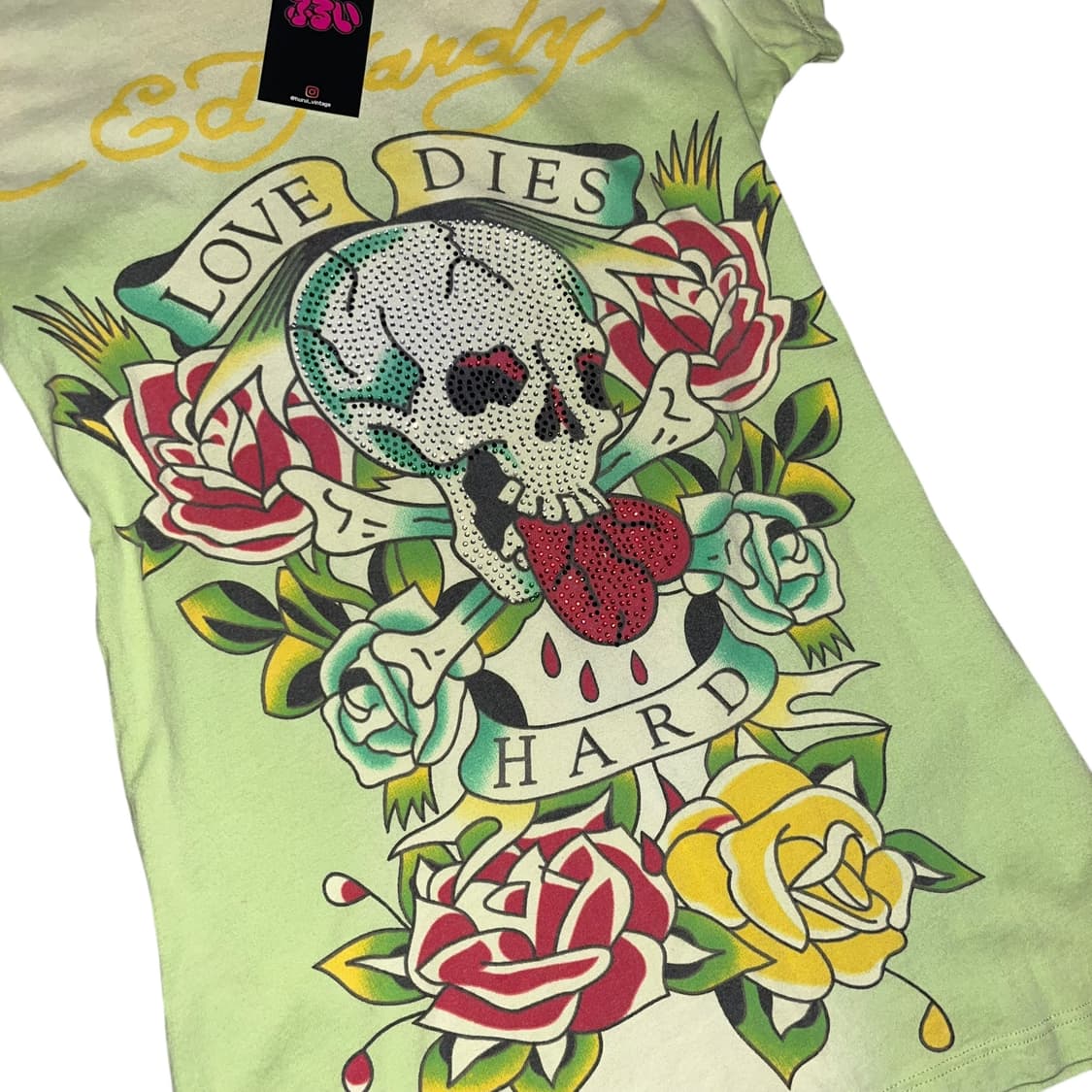 Ed hardy 에드하디 큐빅 올드스쿨 프린팅 반팔티 갸루 펑크 y2k 상품이미지2