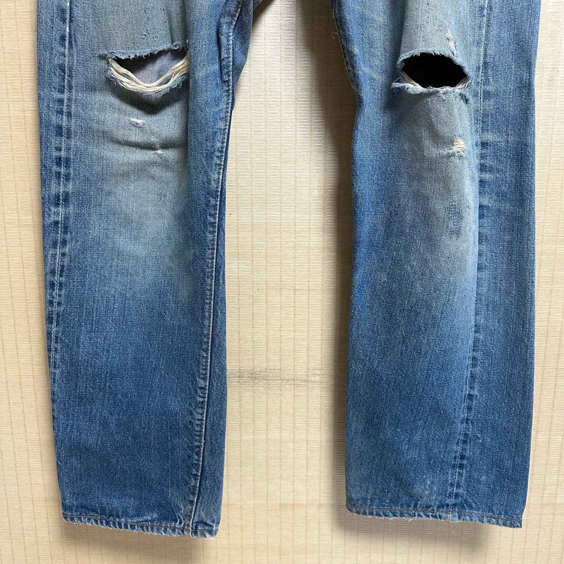 70s 66전기 빈티지 리바이스 501 셀비지 청바지 상품이미지3