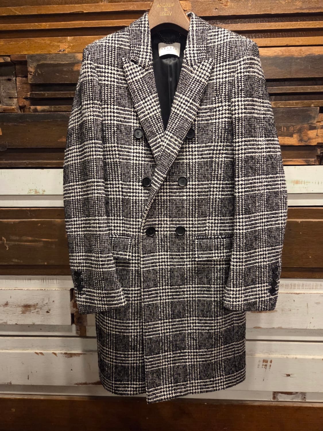 산드로 더블브레스티드 트위드코트 상품이미지8