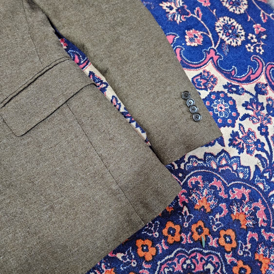 맨온더분(Man on the boon) 캐시미어 울 혼방 3버튼 자켓 상품이미지4