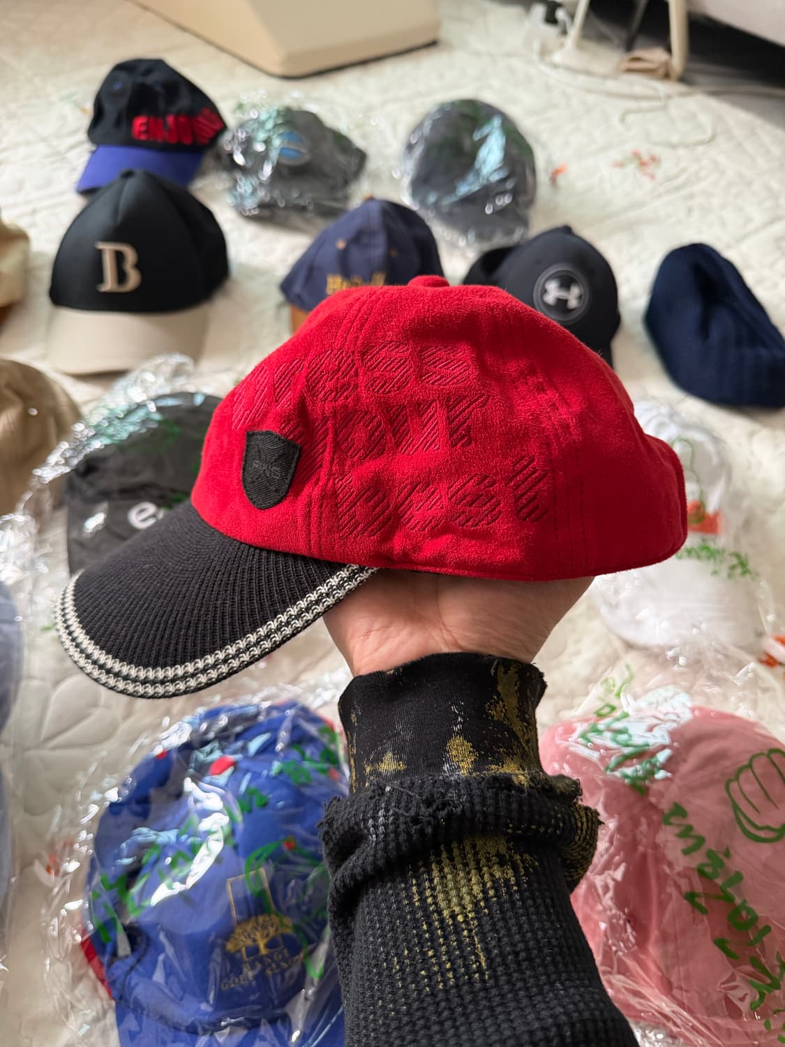 7번) 해외바잉 or 국내매장구매 모자들 볼캡, 헌팅캡, 이어플랩캡 등 상품이미지3