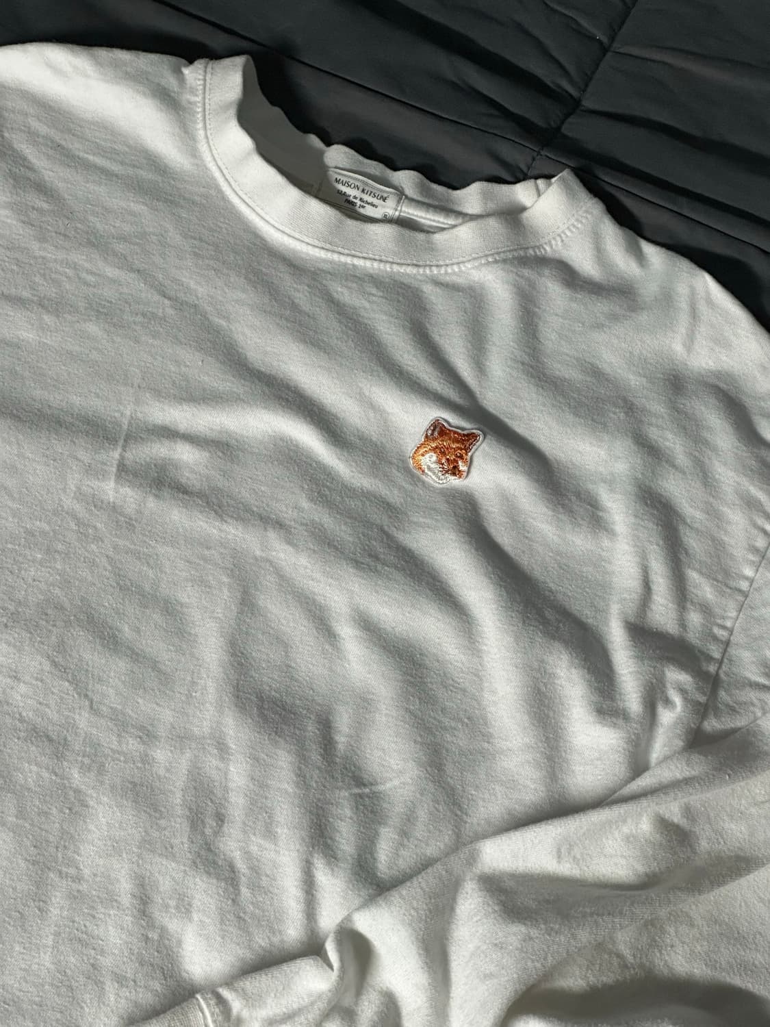 메종키츠네 롱슬리브 화이트 상품이미지2