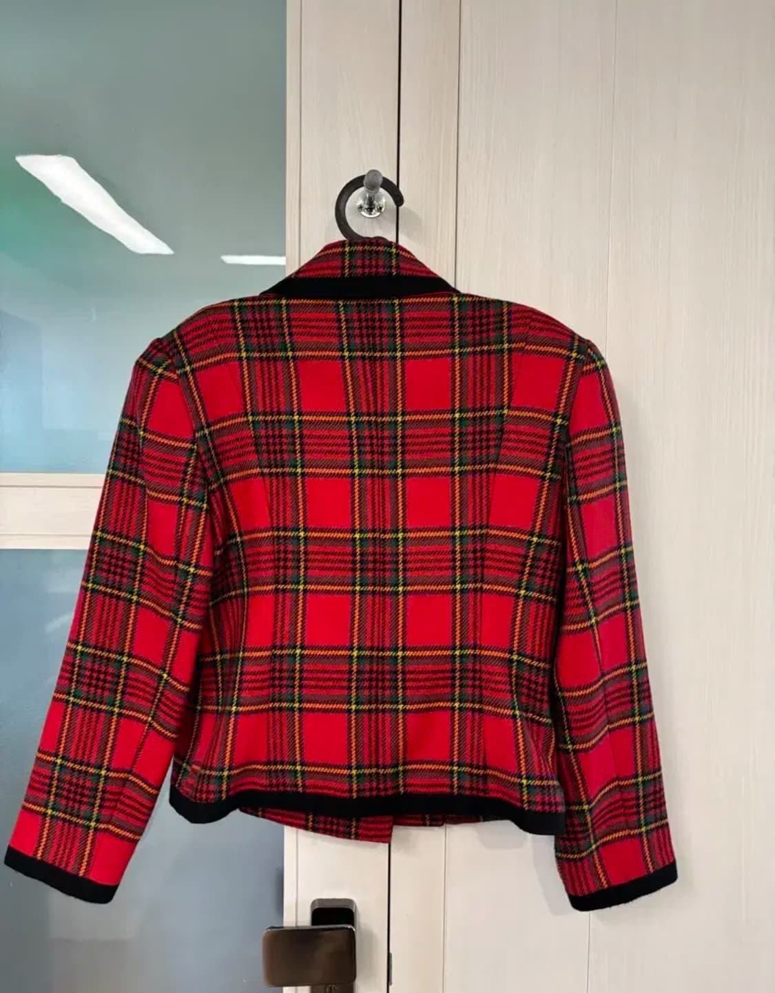 빈티지 타탄체크 울 자켓 상품이미지2