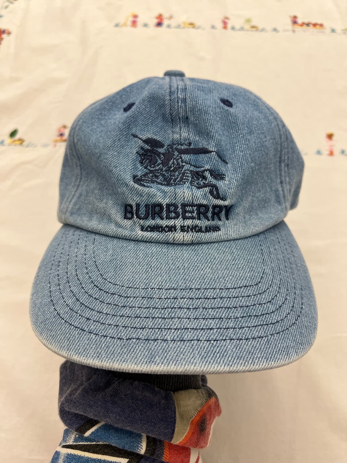 SUPREME x BURBERRY DENIM BALL CAP 슈프림버버리 상품이미지1