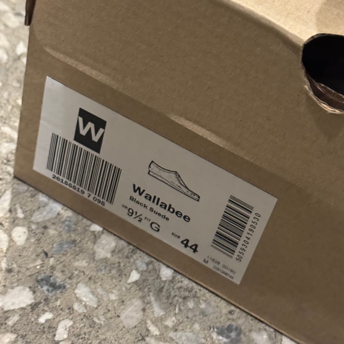 클락스 왈라비 블랙 스웨이드 UK9.5 상품이미지5