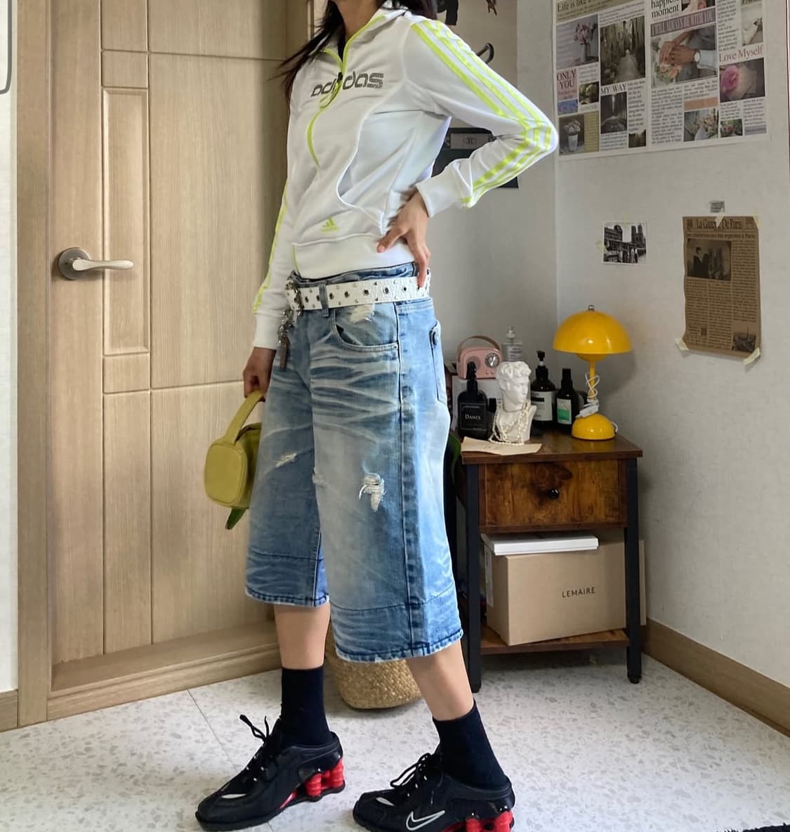 아디다스 청량 라임 져지 상품이미지1