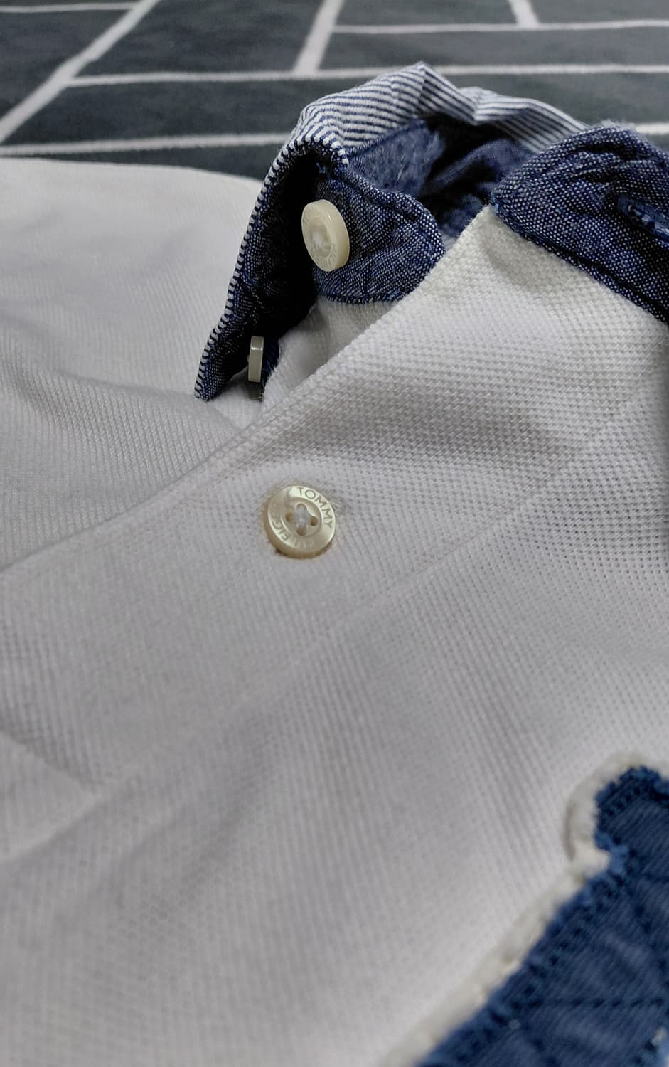 ​[M] 타미힐피거 빅로고 85 자수 폴로 셔츠 (커스텀 핏) 상품이미지6