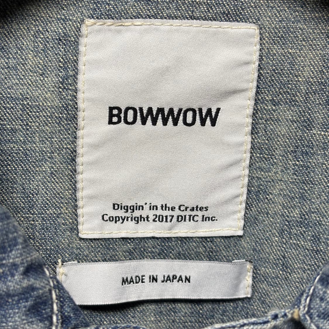 XL) BOWWOW 바우와우 썬 블리치 M40 데님 자켓 상품이미지3