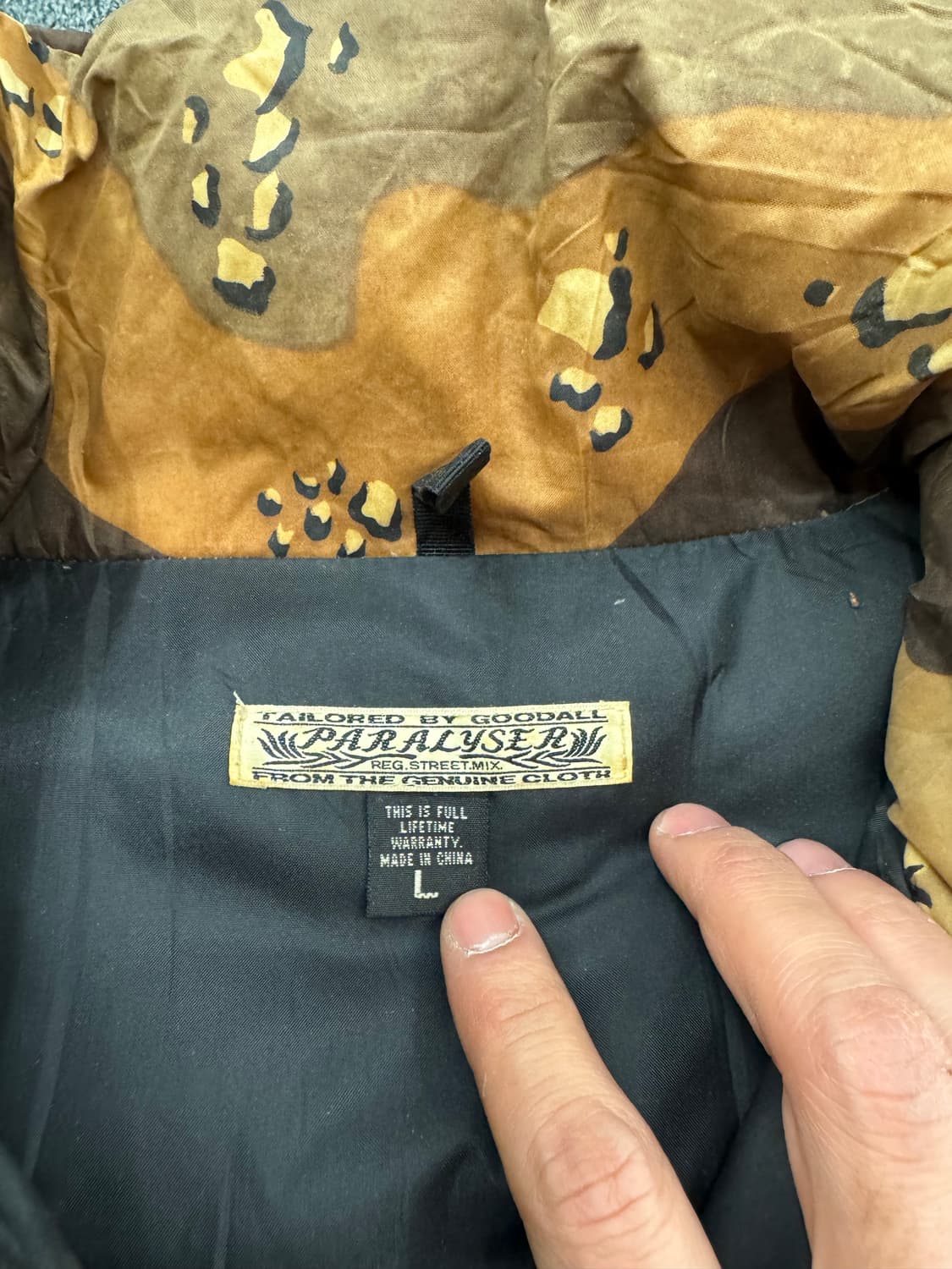 Japanese vintage 카모패턴 숏패딩 상품이미지5