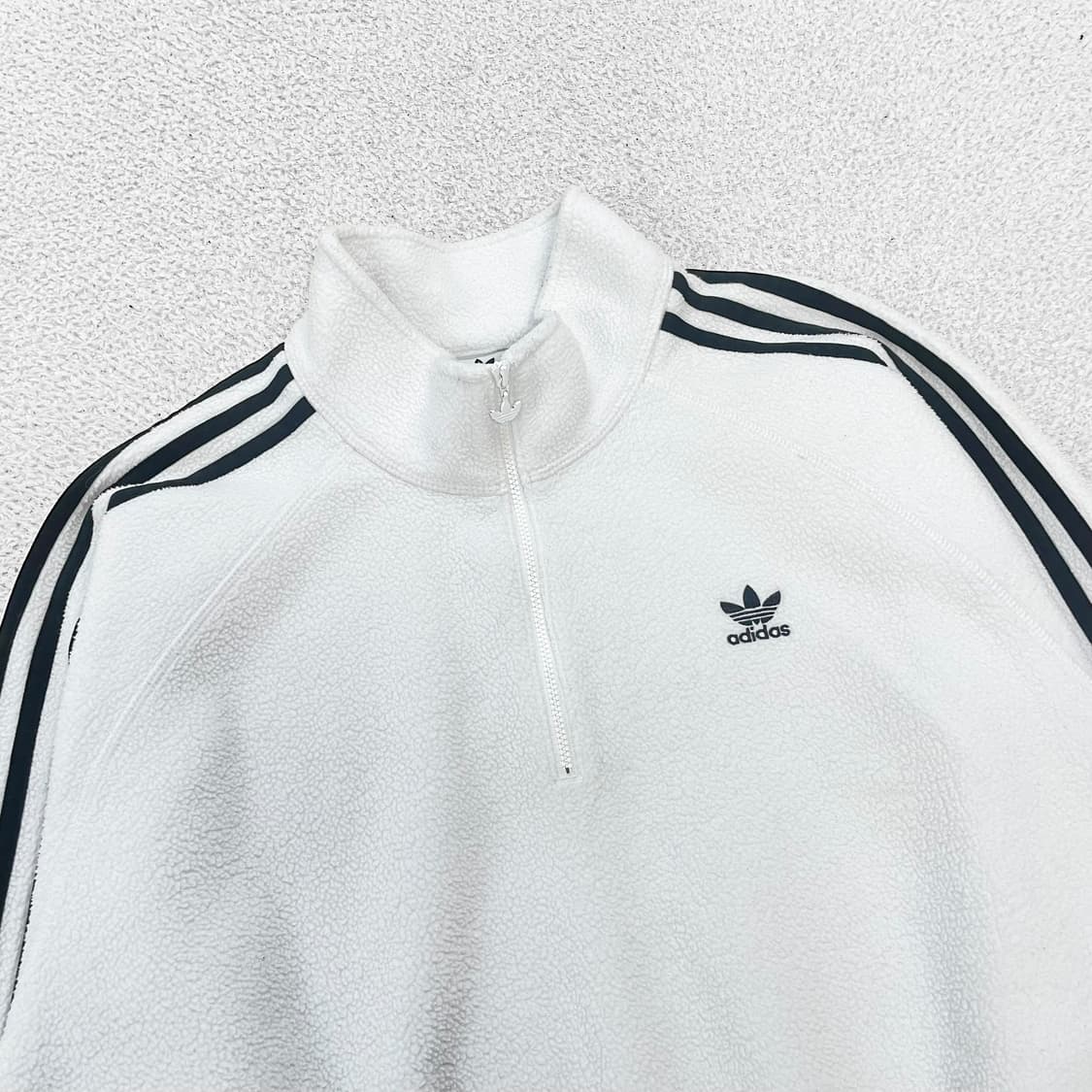 아디다스 파이어버드 플리스 하프 집업 화이트 상품이미지3