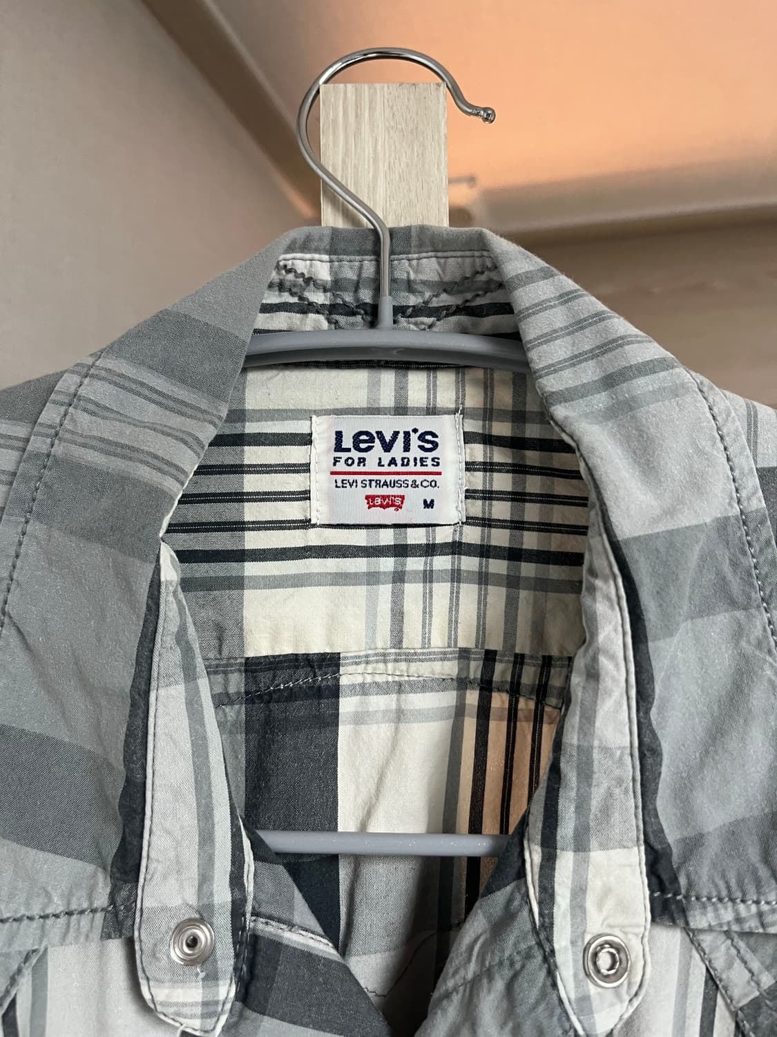 리바이스 레이디 체크 셔츠 상품이미지2