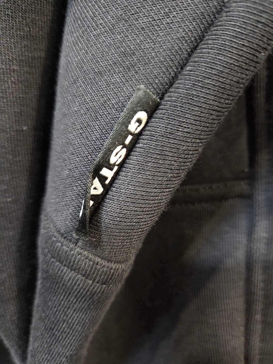 G-Star Raw 하프집업 맨투맨 블랙(XL)디피용/택없음 상품이미지6