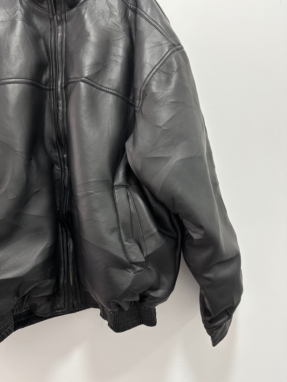 Vintage leather blouson 상품이미지7