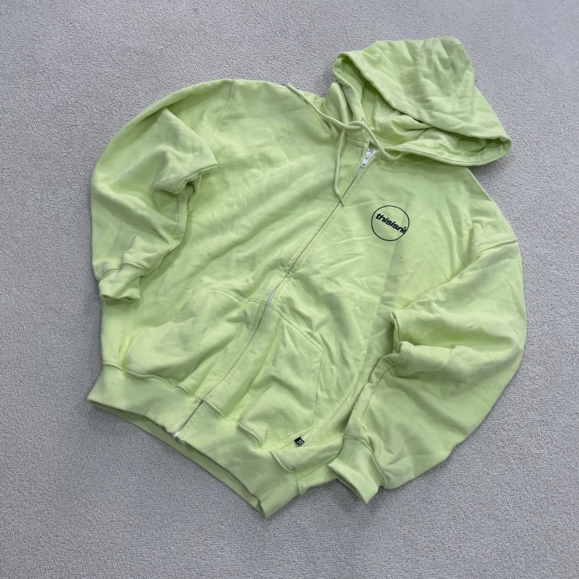 M 디스이즈네버댓 스몰로고 후드 집업 0403E 상품이미지1