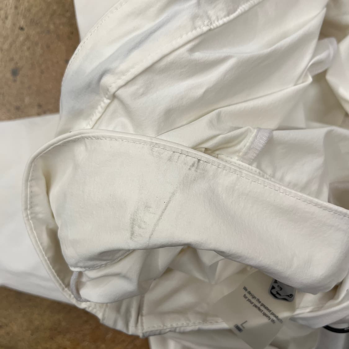 [정품/L] 다이나핏 화이트 바람막이 후드집업 b17 상품이미지8