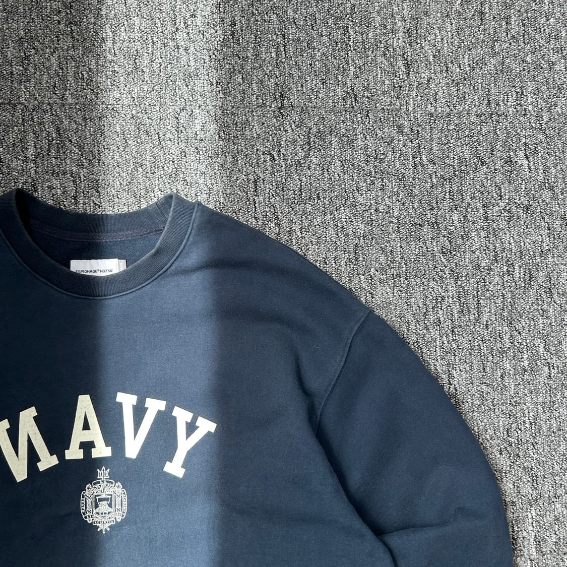 에스피오나지 헤비웨이트 네이비 맨투맨 상품이미지2