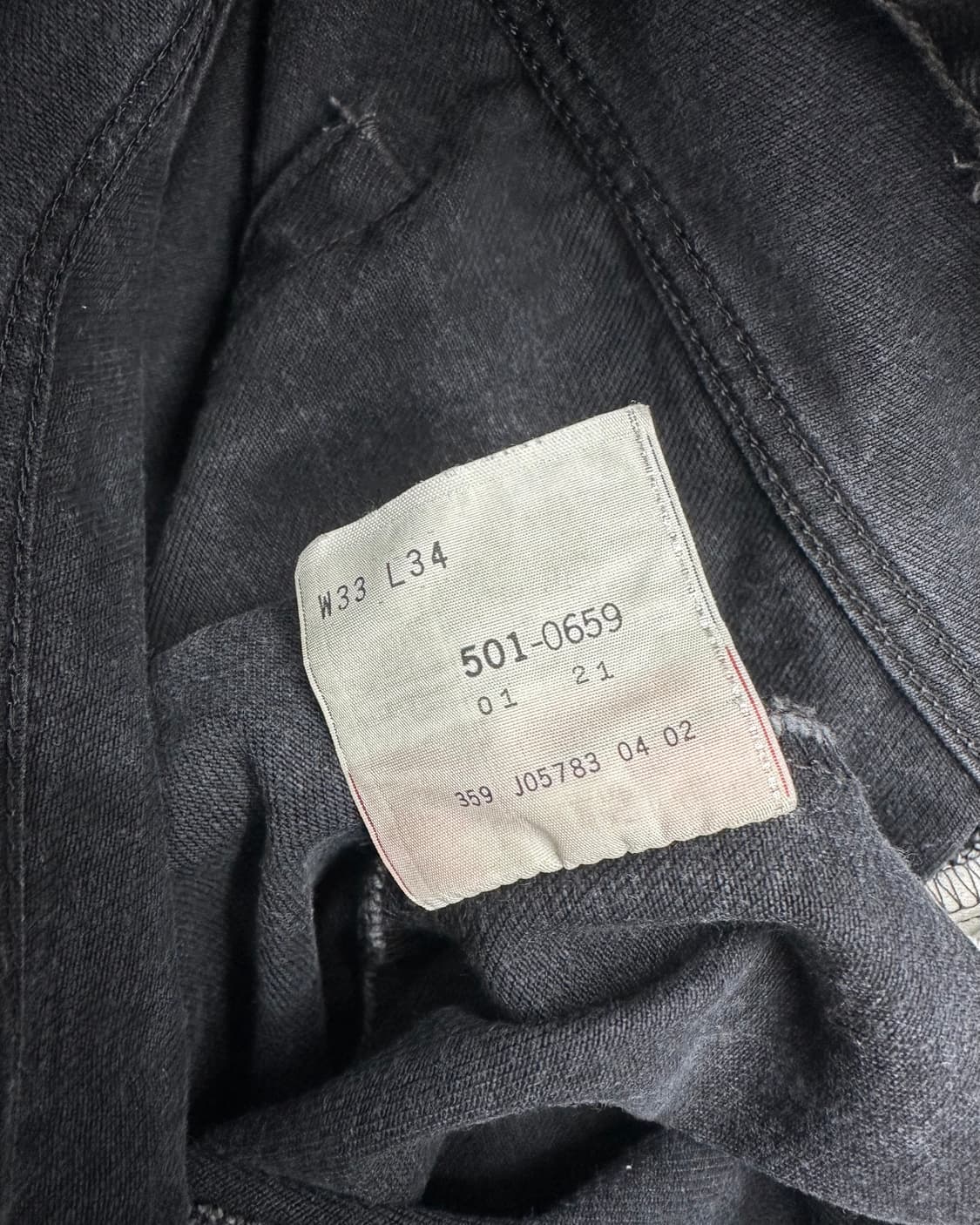 (허단41)00'S 리바이스 501 워싱블랙-M1771 상품이미지5