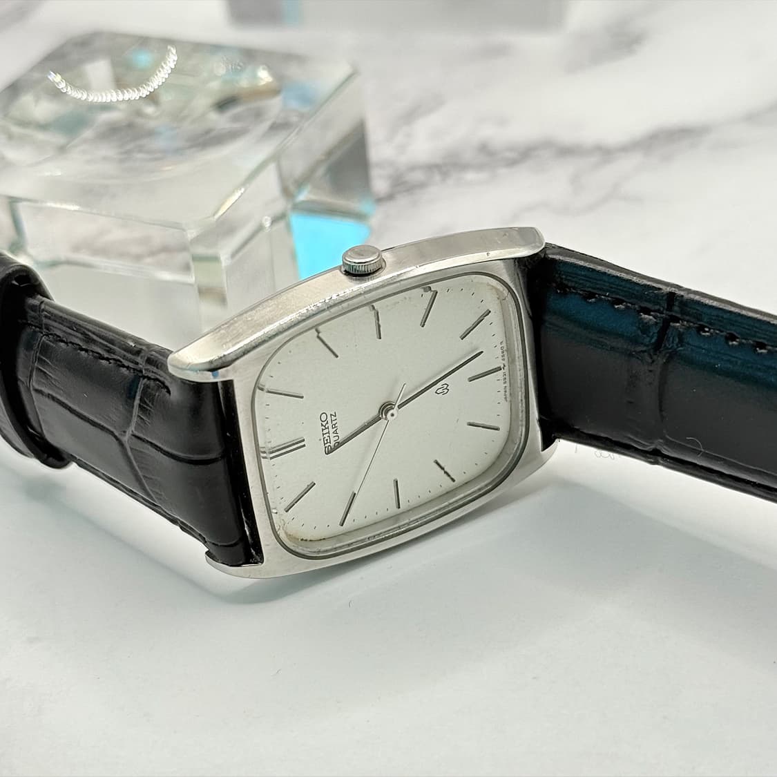  80s90s 빈티지 세이코 탱크 타입 스퀘어 워치 상품이미지5