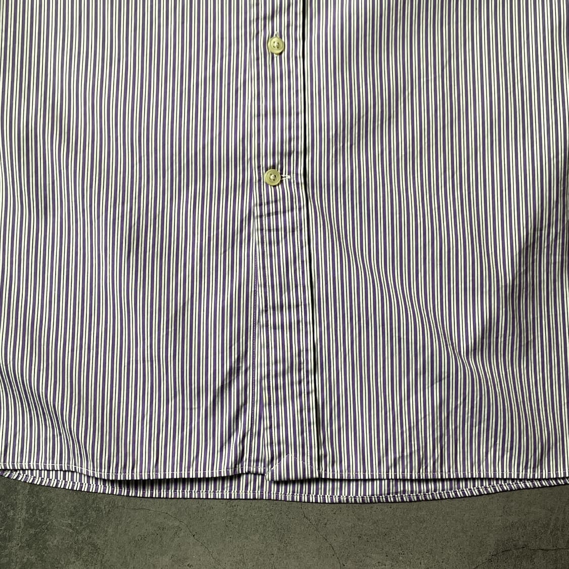 RALPH LAUREN 랄프로렌 빈티지 퍼플 스트라이프 코튼셔츠 상품이미지3