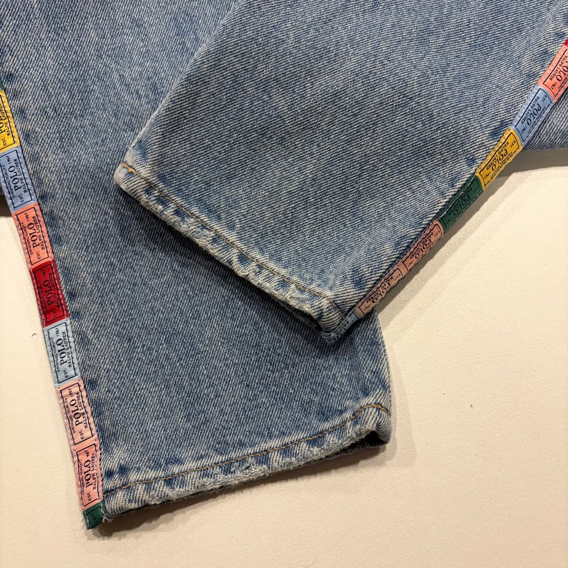 [26] 폴로 랄프로렌 라벨 사이드 로고 데님 팬츠 청바지 B931 상품이미지7