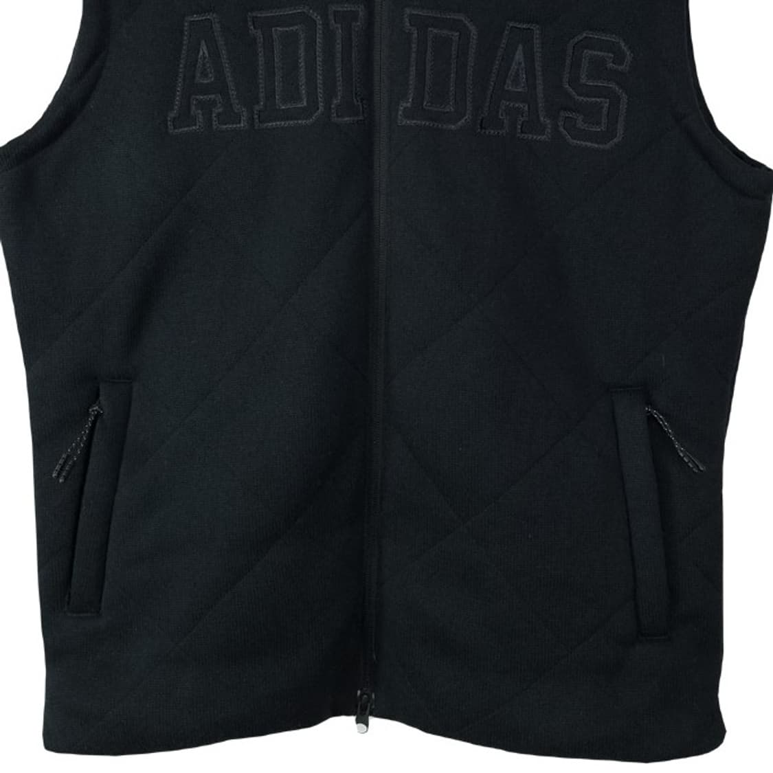 [아디다스] 빅로고 자수 집업 베스트 조끼 블랙 M19157 상품이미지5