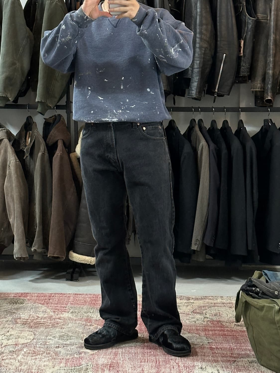 00's 리바이스 517 블랙 부츠컷 플레어진 상품이미지2