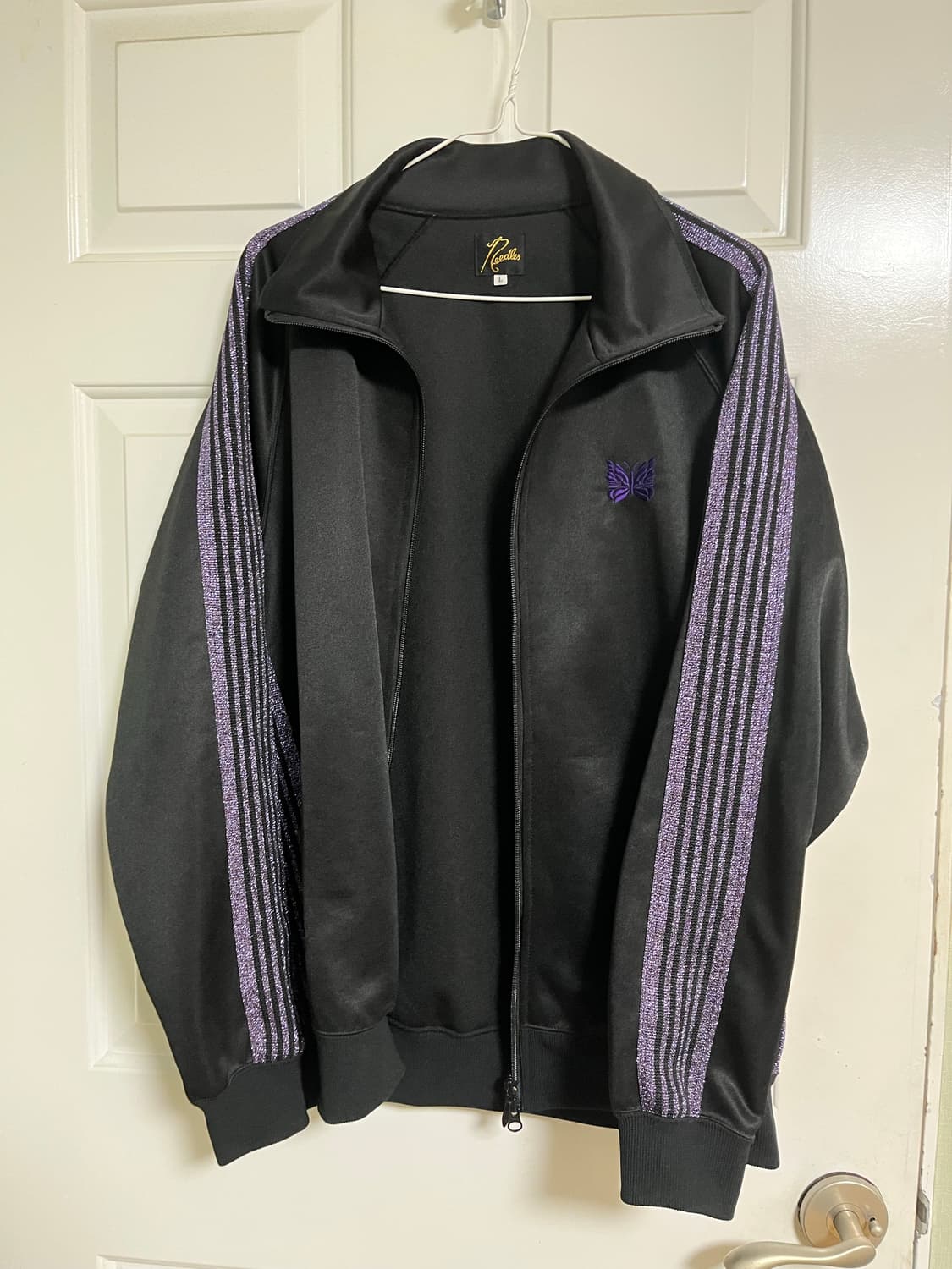 L 니들스 셋업 트랙 자켓 hd 트랙 팬츠 별주 블랙 퍼플 검보  상품이미지3