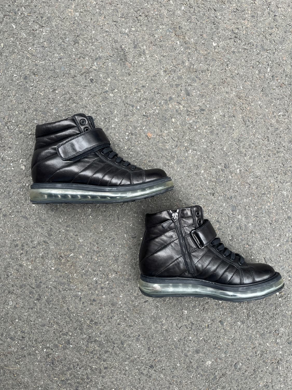 프라다 ‘levitate’ 퀼티드 웨지힐 하이탑 상품이미지3