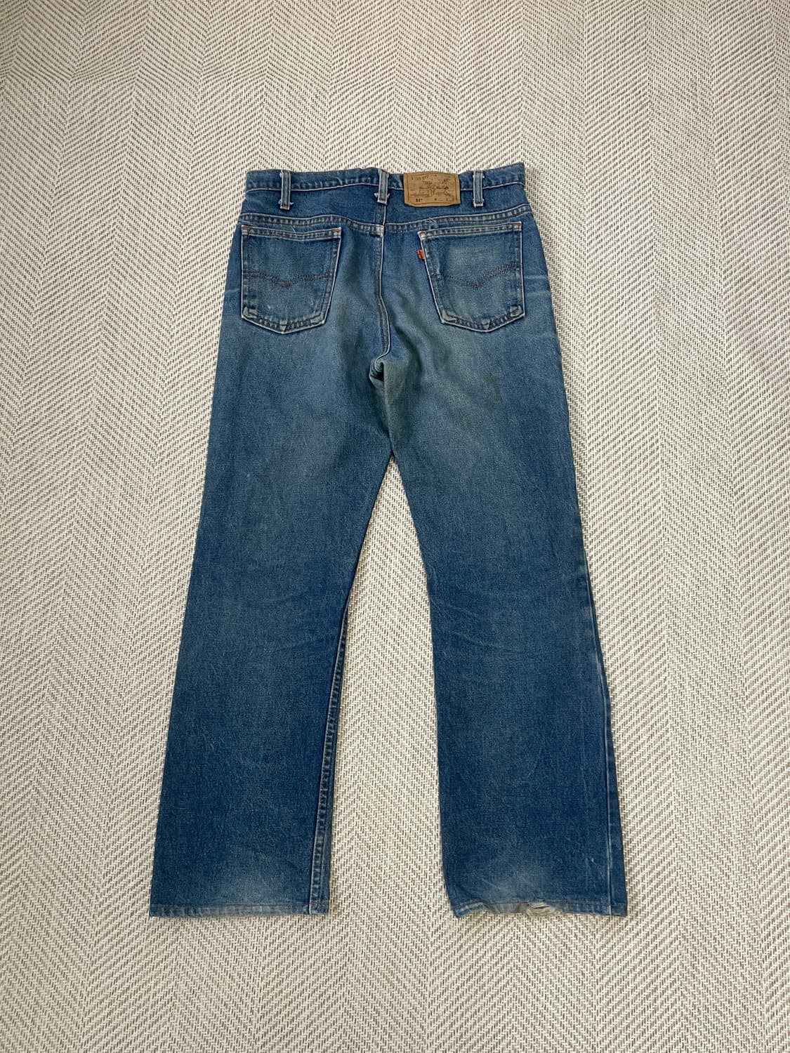 90s usa 탈론지퍼 오렌지 탭 리바이스517 데님팬츠  J03302 상품이미지1